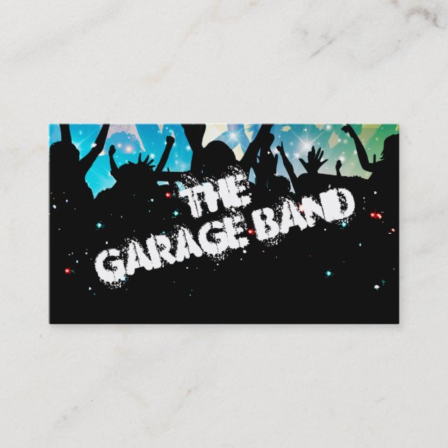 Carte De Visite Rick Et Roll Garage Band (Devant)