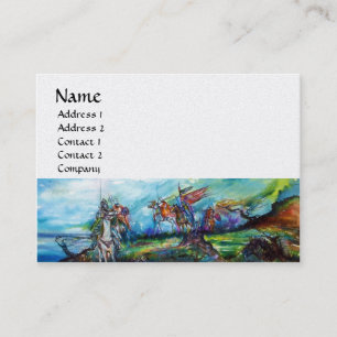 Carte De Visite RIDERS DANS LA TEMPÊTE or métal