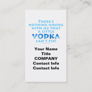 CARTE DE VISITE RIEN DE FAUX AVEC MOI LA VODKA NE PEUT RÉPARER LA 