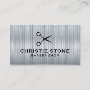 Carte De Visite Rivets de texture métallique   Arrière - plan de l