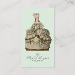 Carte De Visite Robe de Marie Antoinette (plus d'options) -