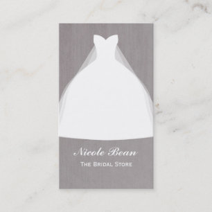 Carte De Visite Robe mariage Moderne Glamor Chic nuptial