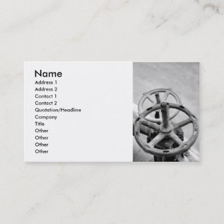 Carte De Visite Robinets de tuyauterie