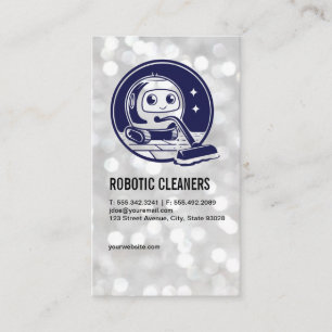 Carte De Visite Robot avec aspirateur Services de nettoyage de l