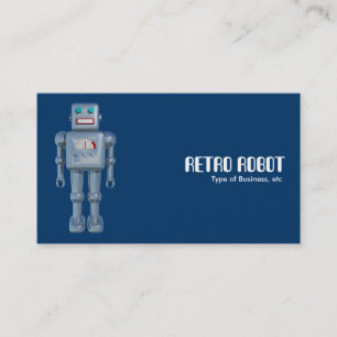 Carte De Visite Robot rétro