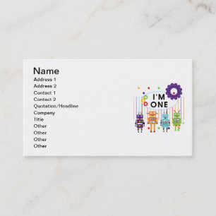 Carte De Visite Robot Tshirts et cadeaux d'anniversaire