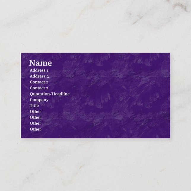 Carte De Visite Rocher brossé - violet (Devant)