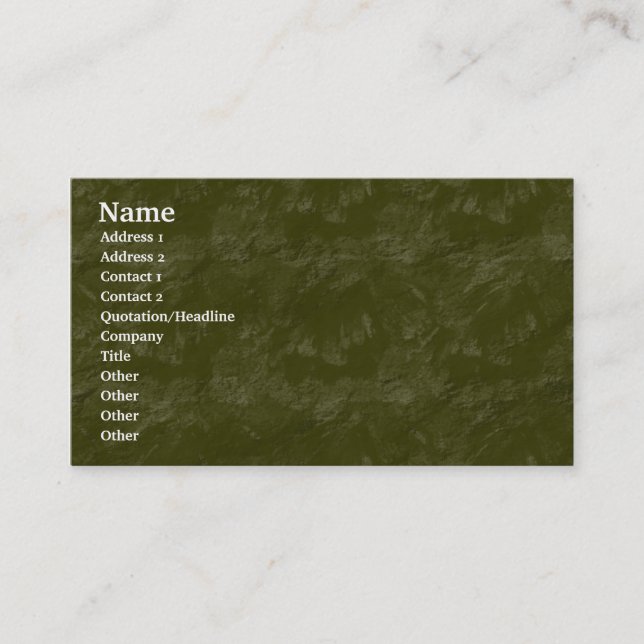 Carte De Visite Rocher bruyant (Devant)