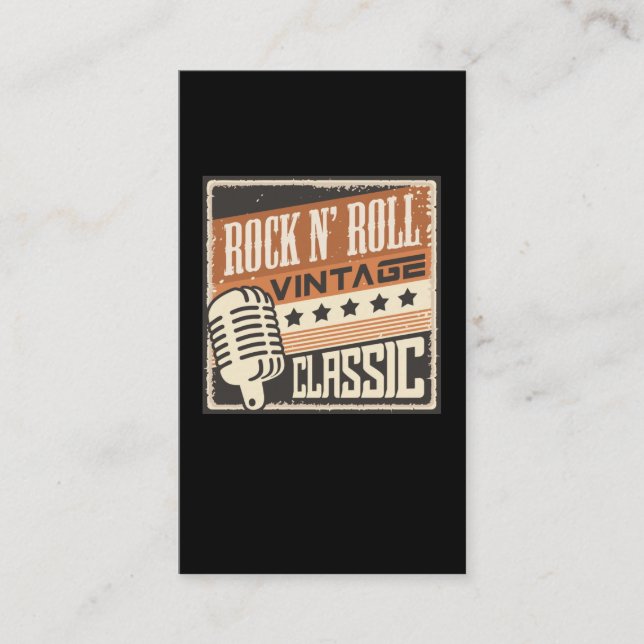 Carte De Visite Rock and Roll Music 1950 Rockabilly US (Devant)