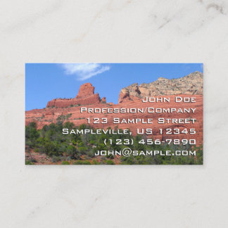 Carte De Visite Rock bateau à vapeur à Sedona Arizona Photographie