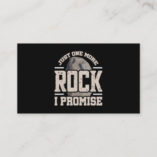 Carte De Visite Rock Collector Just One More Rock Je Promets Geolo
