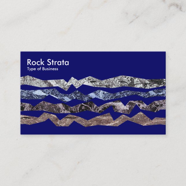 Carte De Visite Rock Strata - Deep Navy (Devant)