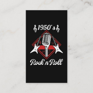 Carte De Visite Rockabilly les années 50 Rock et Roll Music
