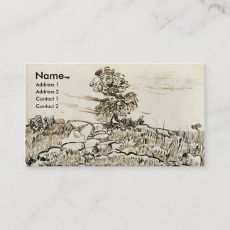 Carte De Visite Rocks avec chêne Van Gogh Art