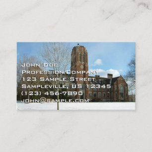 Carte De Visite Rockwell en hiver au Grove City College