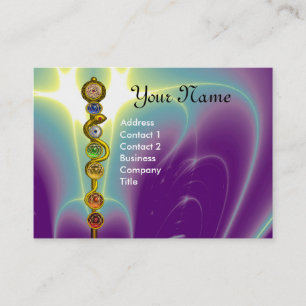 CARTE DE VISITE RODE D'ASCLEPIUS, 7 CHAKRAS, YOGA, ÉNERGIE SPIRITU