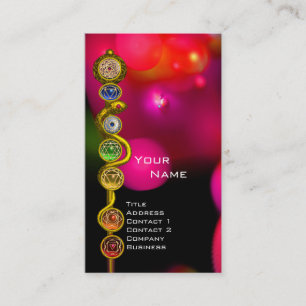 CARTE DE VISITE RODE D'ASCLEPIUS, 7 CHAKRAS, YOGA, ÉNERGIE SPIRITU