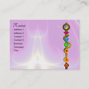 CARTE DE VISITE RODE D'ASCLEPIUS, 7 CHAKRAS, YOGA, ÉNERGIE SPIRITU