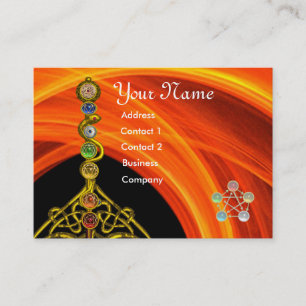 CARTE DE VISITE RODE D'ASCLEPIUS, 7 CHAKRAS, YOGA, ÉNERGIE SPIRITU