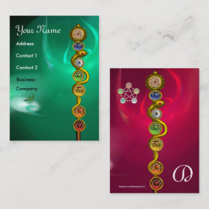 CARTE DE VISITE RODE D'ASCLEPIUS, 7 CHAKRAS, YOGA, ÉNERGIE SPIRITU
