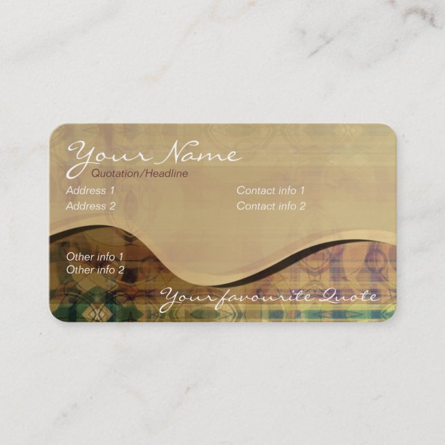 Carte de visite Rolling Hills (Devant)