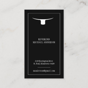 Carte De Visite Roman Coller Prêtre Ministre Christian Clergy