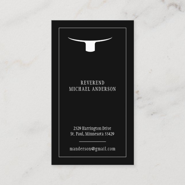 Carte De Visite Roman Coller Prêtre Ministre Christian Clergy (Devant)