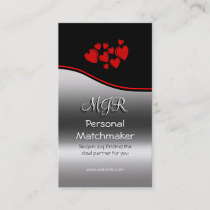 Carte De Visite Romance Matchmaker, Monogramme, roux