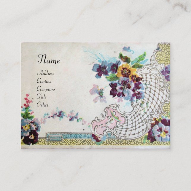 Carte De Visite ROMANTICA 2 Monogramme (Devant)