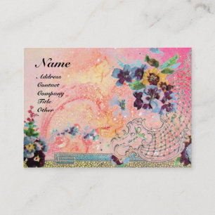 CARTE DE VISITE ROMANTICA 2 MONOGRAMME