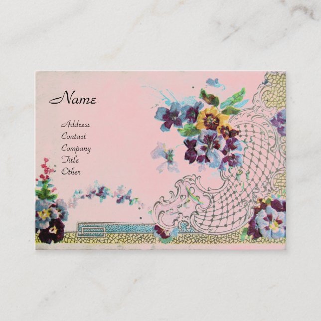 Carte De Visite ROMANTICA 2 Monogramme (Devant)