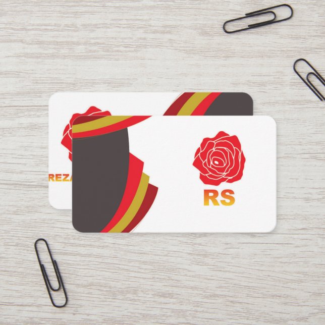 Carte de visite rond (Devant/Arrière en situation)