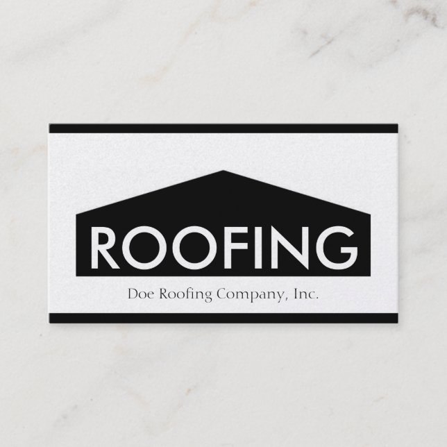 Carte De Visite Roofer/Roofing Company d'or (Devant)