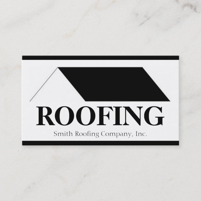 Carte De Visite Roofer Roofing Contractor Company (Devant)