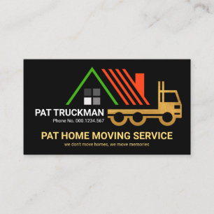 Carte De Visite Rooftop de moto Creative Gold Truck