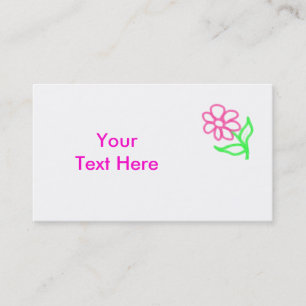 Carte de visite rose