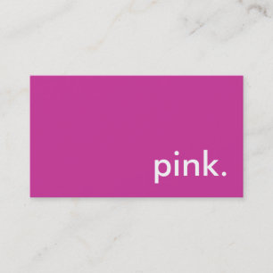Carte De Visite rose.