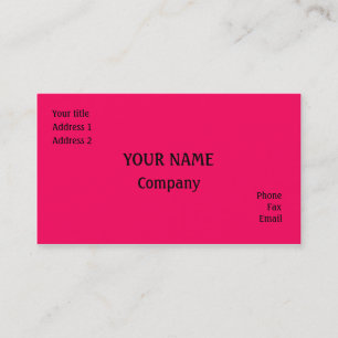 Carte De Visite rose