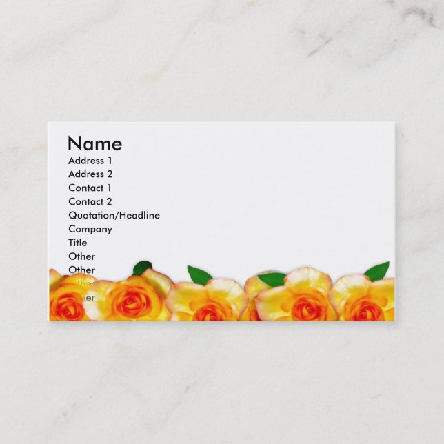 Carte de visite rose (Devant)