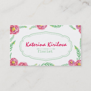Carte De Visite Rose