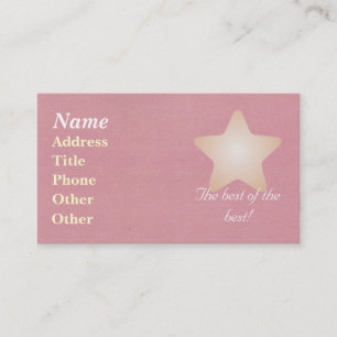 Carte de visite rose