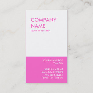 Carte De Visite rose