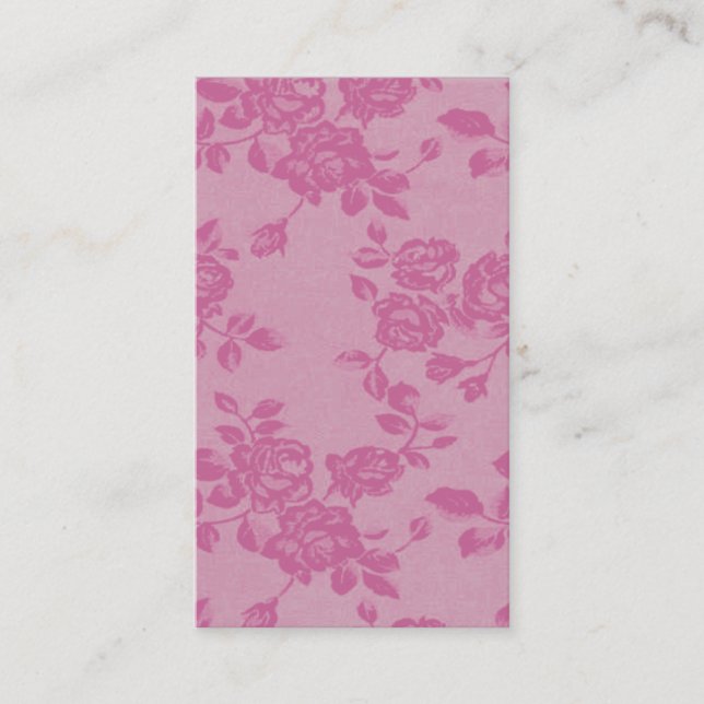 Carte De Visite Rose (Devant)