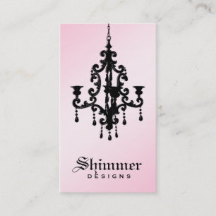 Carte De Visite rose 2 du lustre 311-Shimmer
