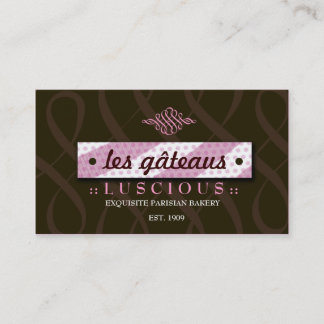 Carte De Visite ROSE 311-LUSCIOUS et CHOCOLAT