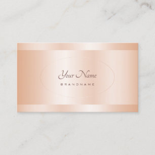 Carte De Visite Rose à l'oeil Gold Effet Design professionnel