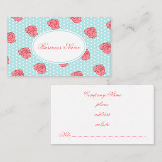 Carte de visite Rose Aqua