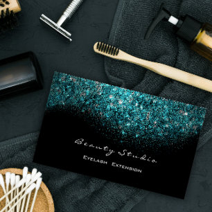 Carte De Visite Rose bleu turquoise de courrier d'Instagram FB de