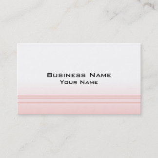 Carte De Visite Rose chaud. Conception élégante simple