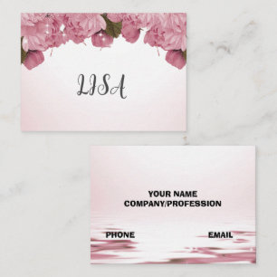 Carte De Visite rose chic